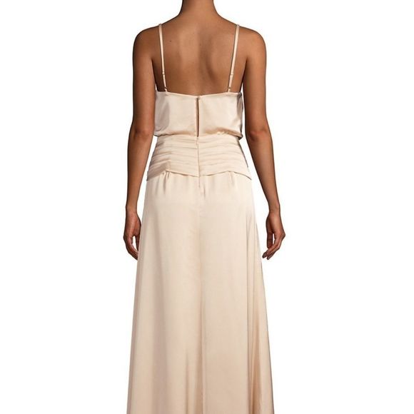 Fame and Partners Anita Draped Dress in Champagne - Picture 3 of 11